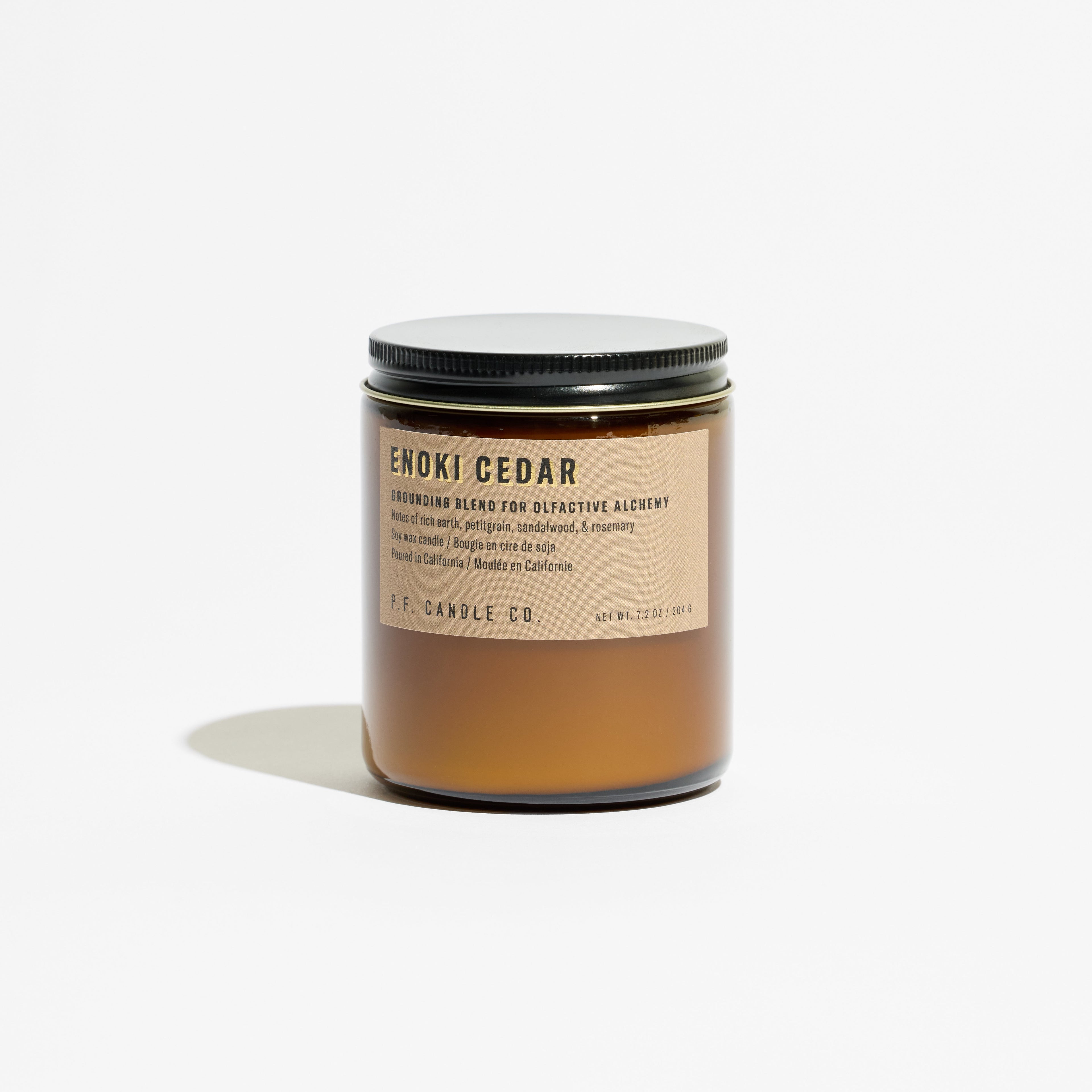 Enoki Cedar – Amber Candle